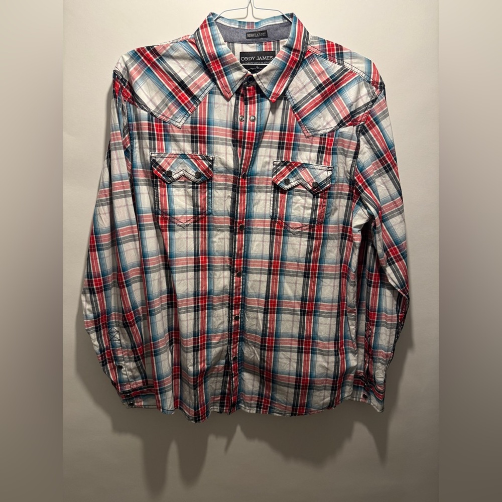 Men's Plaid Button-Up Shirt